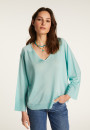 Pull col V en fil lumière - Delly