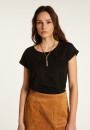 T-shirt col bateau en coton - Divine
