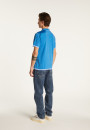 Polo fines rayures Fil Lumière Laurentin 6042 flot - 06 bleu moyen