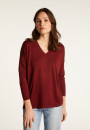 Pull à fentes col v en laine - Bernice 7002 arome - 82 Ecru
