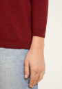 Pull à fentes col v en laine - Bernice 7002 arome - 82 Ecru