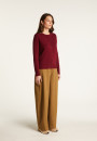 Cardigan en cachemire col rond boutonné - Adelys 7451 bronze - 83 Kaki