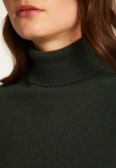 Pull col roulé en cachemire - Abesse 7461 cognac - 92 Rouille