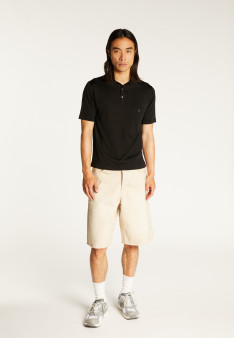 Man's polo of quality made of fil lumiere | Montagut Paris official website