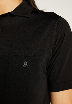 Man's polo of quality made of fil lumiere | Montagut Paris official website