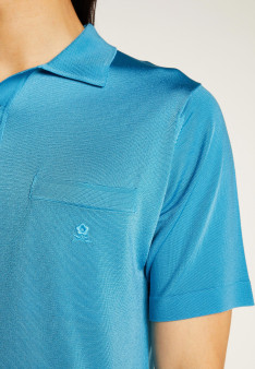 Man's polo of quality made of fil lumiere | Montagut Paris official website