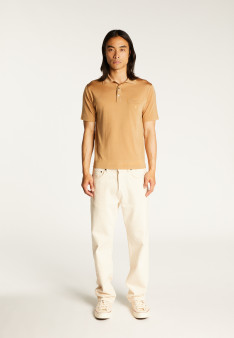 Man's polo of quality made of fil lumiere | Montagut Paris official website
