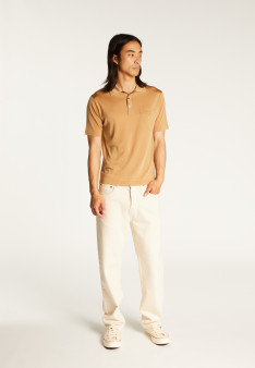 Man's polo of quality made of fil lumiere | Montagut Paris official website