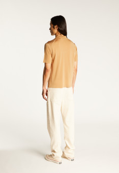 Man's polo of quality made of fil lumiere | Montagut Paris official website