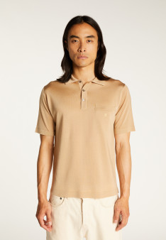Man's polo of quality made of fil lumiere | Montagut Paris official website