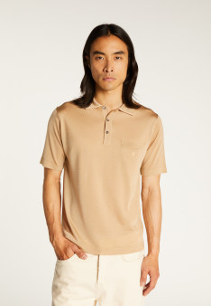 Man's polo of quality made of fil lumiere | Montagut Paris official website