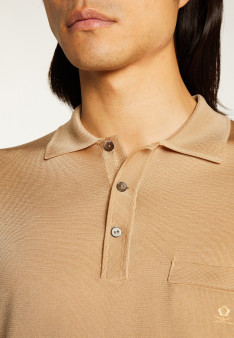 Man's polo of quality made of fil lumiere | Montagut Paris official website