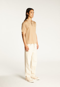 Man's polo of quality made of fil lumiere | Montagut Paris official website
