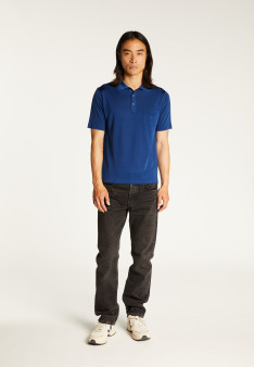 Man's polo of quality made of fil lumiere | Montagut Paris official website