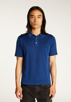 Man's polo of quality made of fil lumiere | Montagut Paris official website