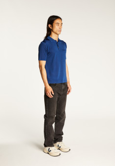 Man's polo of quality made of fil lumiere | Montagut Paris official website