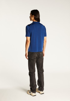 Man's polo of quality made of fil lumiere | Montagut Paris official website