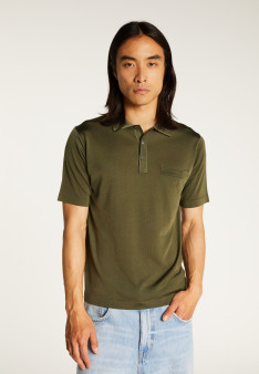 Man's polo of quality made of fil lumiere | Montagut Paris official website
