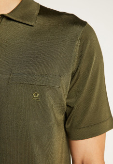 Man's polo of quality made of fil lumiere | Montagut Paris official website