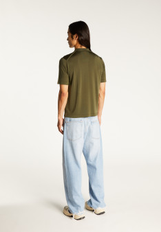 Man's polo of quality made of fil lumiere | Montagut Paris official website