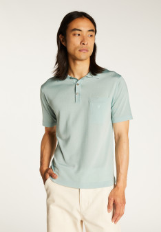 Man's polo of quality made of fil lumiere | Montagut Paris official website