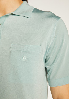 Man's polo of quality made of fil lumiere | Montagut Paris official website