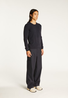 Pull col rond en cachemire pour homme