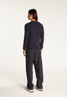 Pull col rond en cachemire pour homme