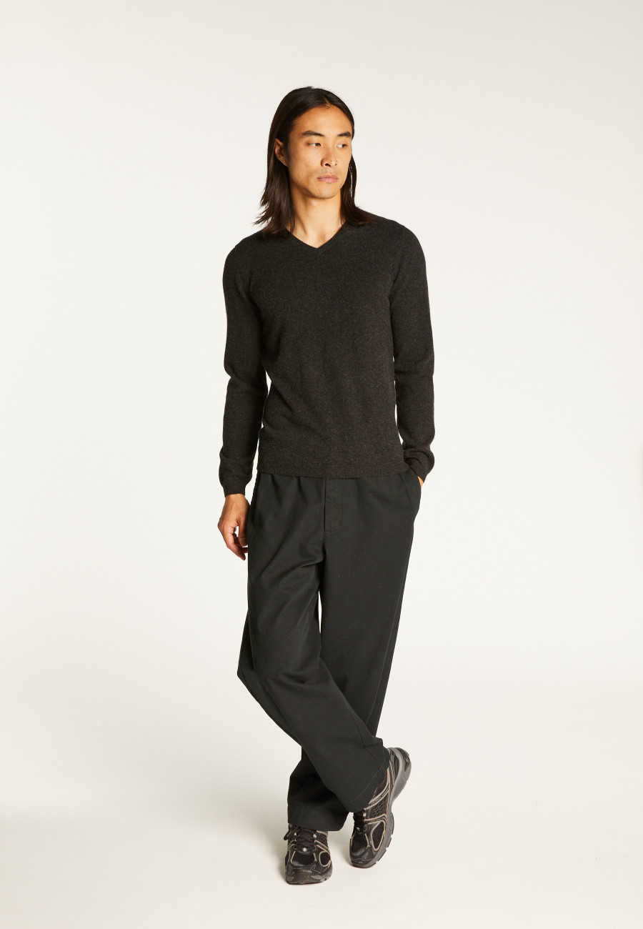 V collar cashmere sweater - Evann