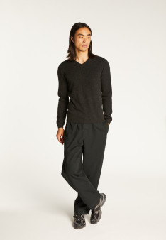 V collar cashmere sweater - Evann