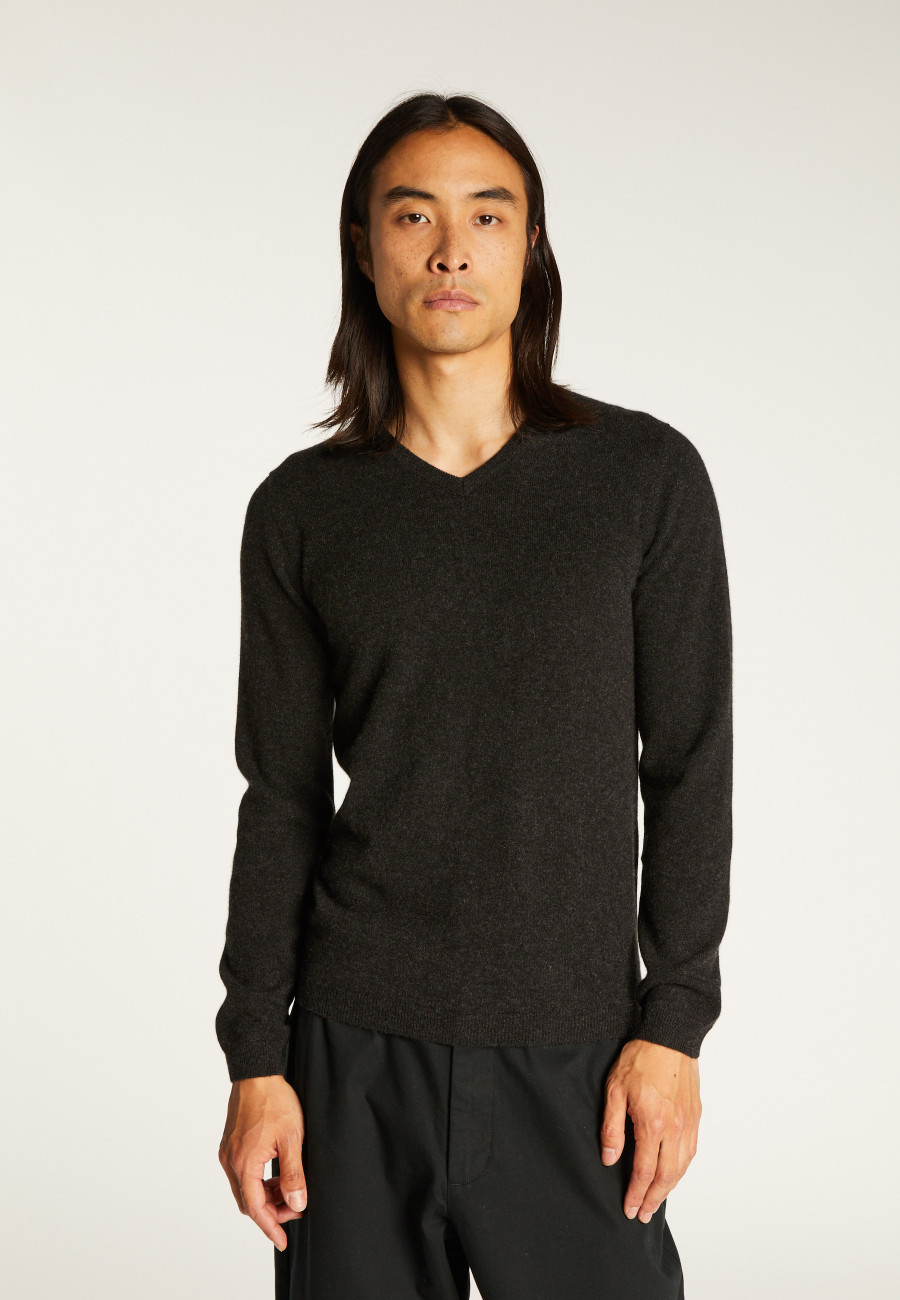 V collar cashmere sweater - Evann