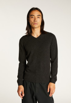 V collar cashmere sweater - Evann
