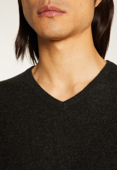 V collar cashmere sweater - Evann