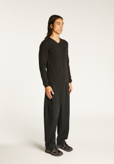 V collar cashmere sweater - Evann