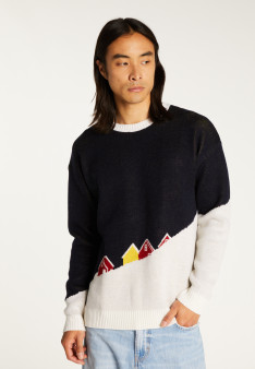 Pull graphique en laine mérinos - Stanley