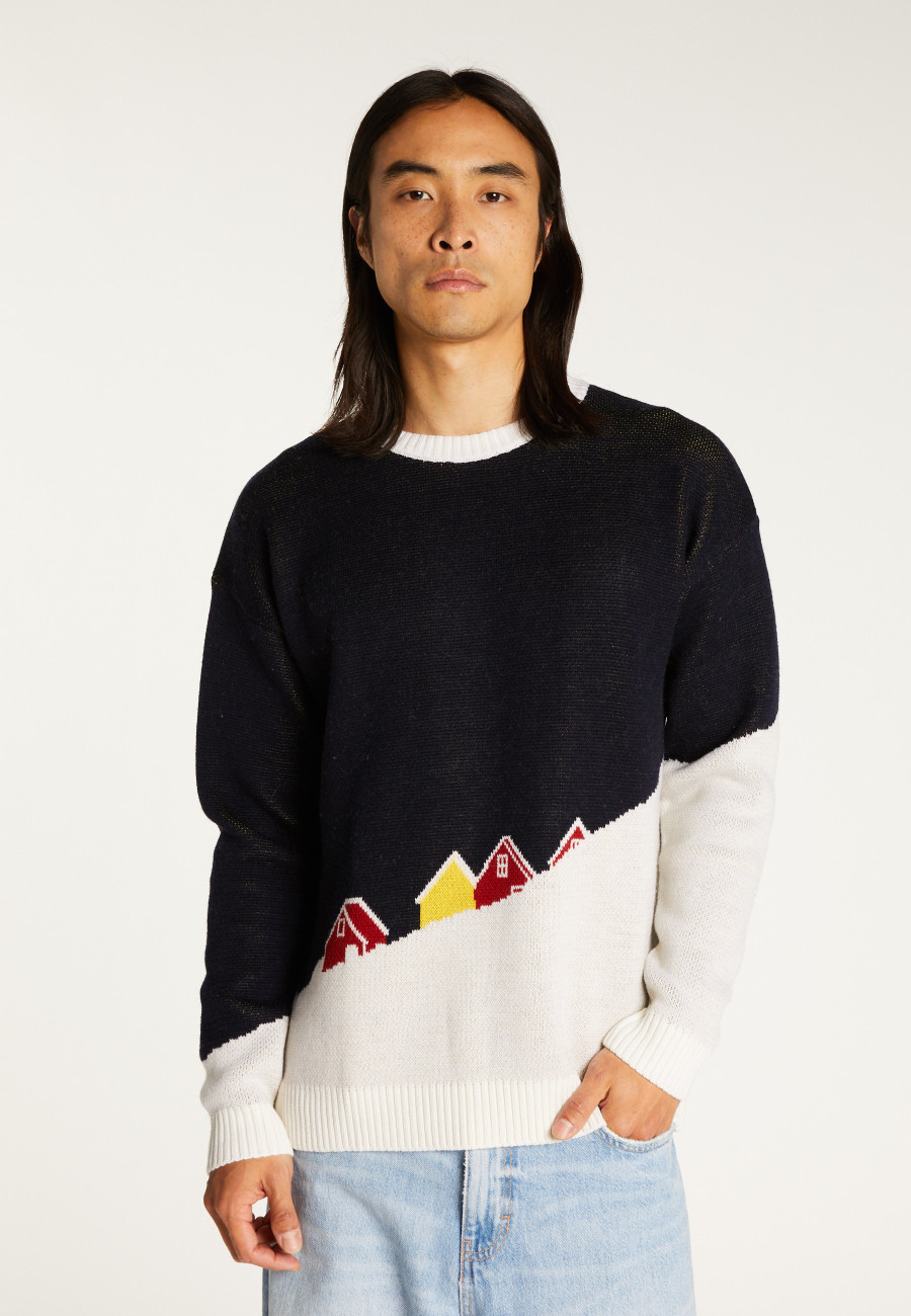 Pull graphique laine mérinos - Stanley