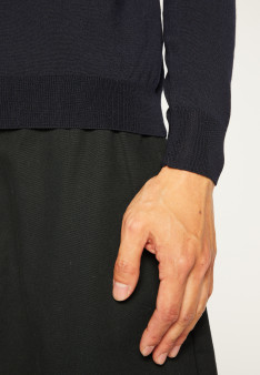 Pull col roulé en laine mérinos pour homme