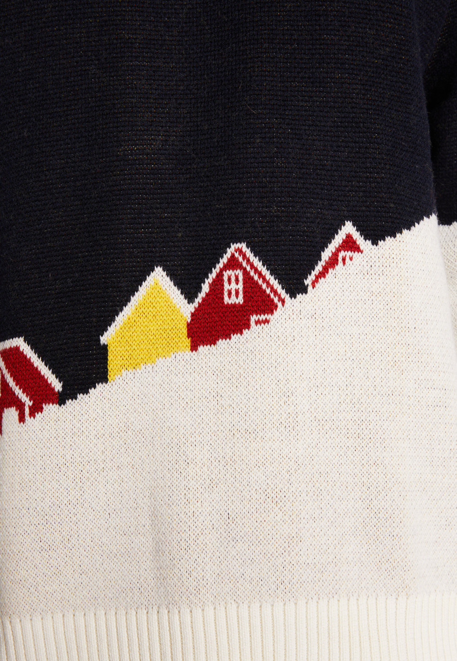 Pull graphique laine mérinos - Stanley