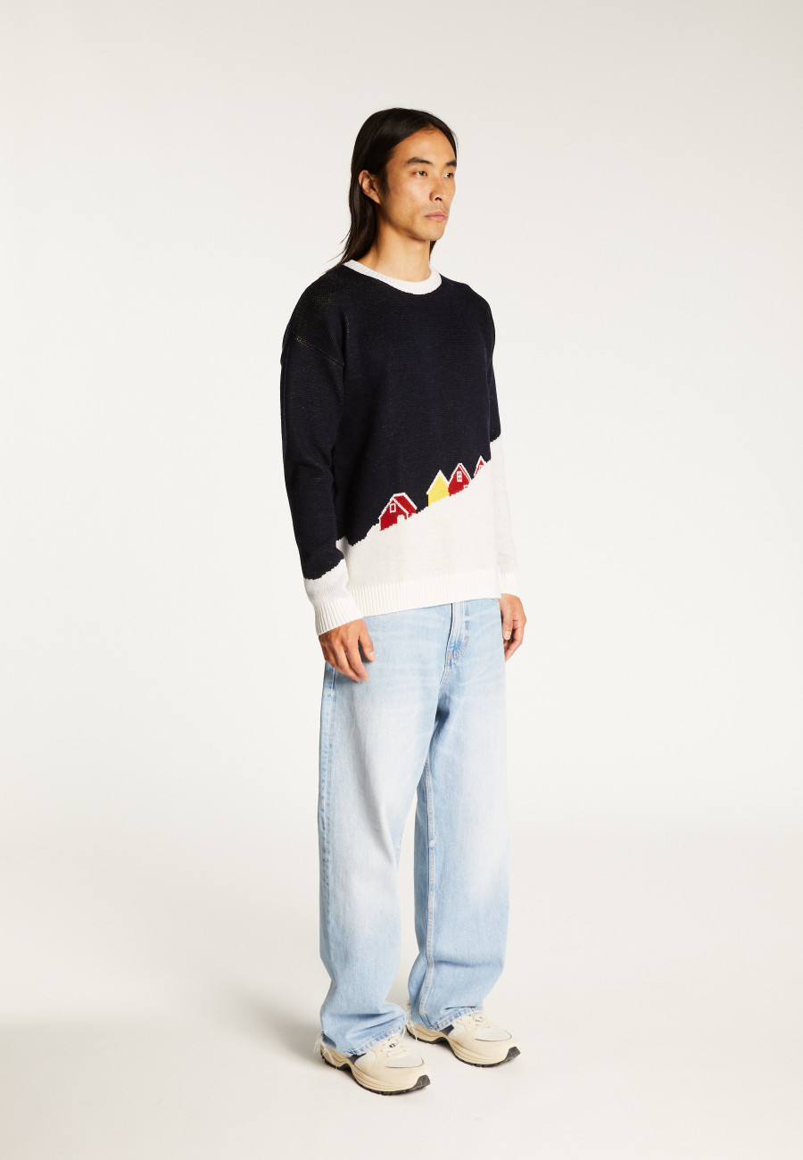 Pull graphique laine mérinos - Stanley