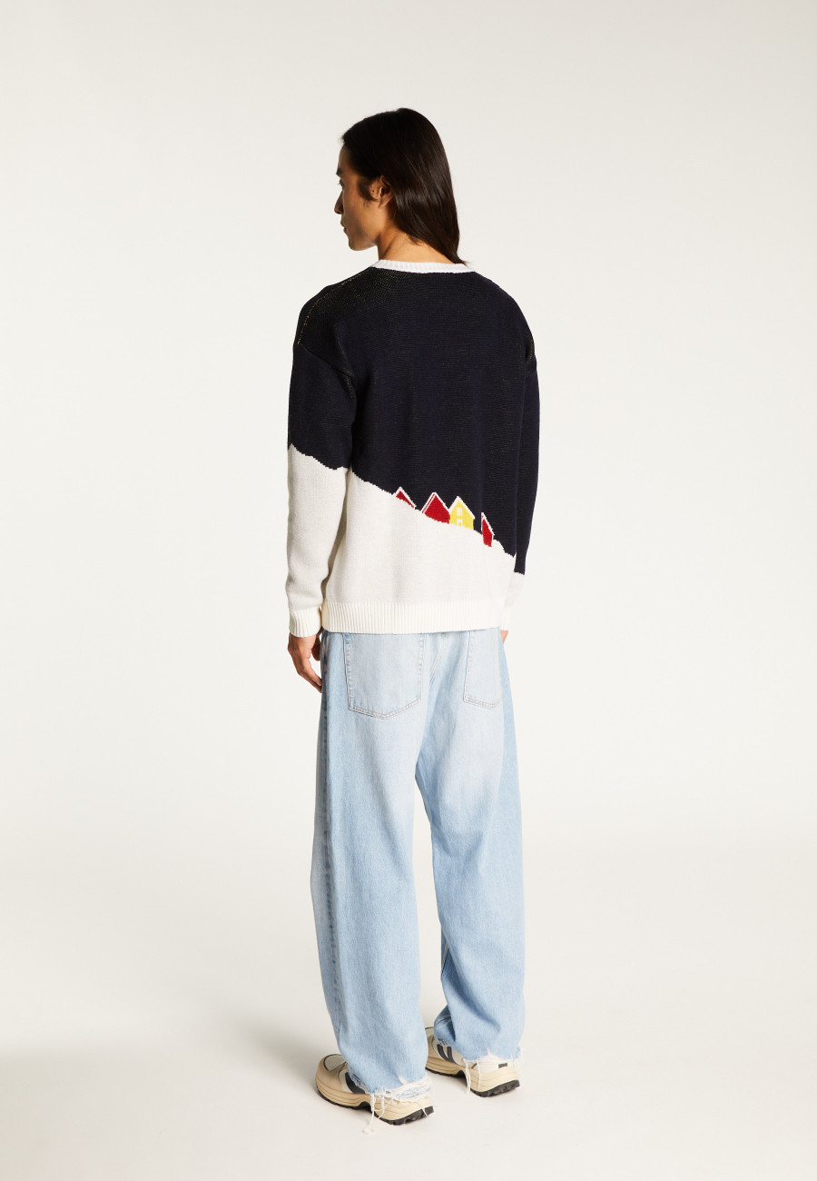 Pull graphique laine mérinos - Stanley