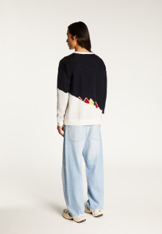 Pull graphique en laine mérinos - Stanley