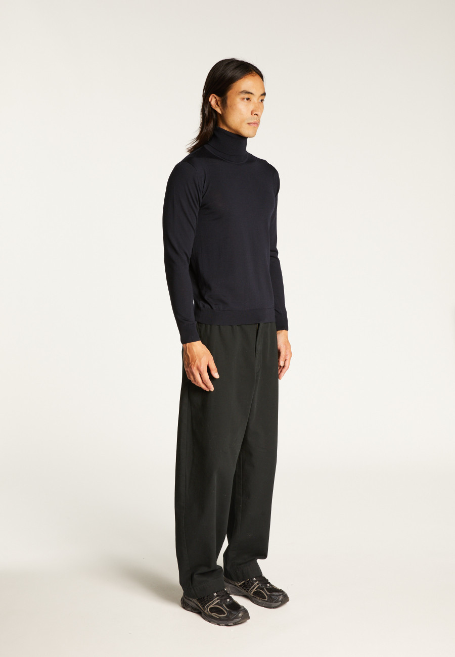 Pull col roulé en laine mérinos - Enzo