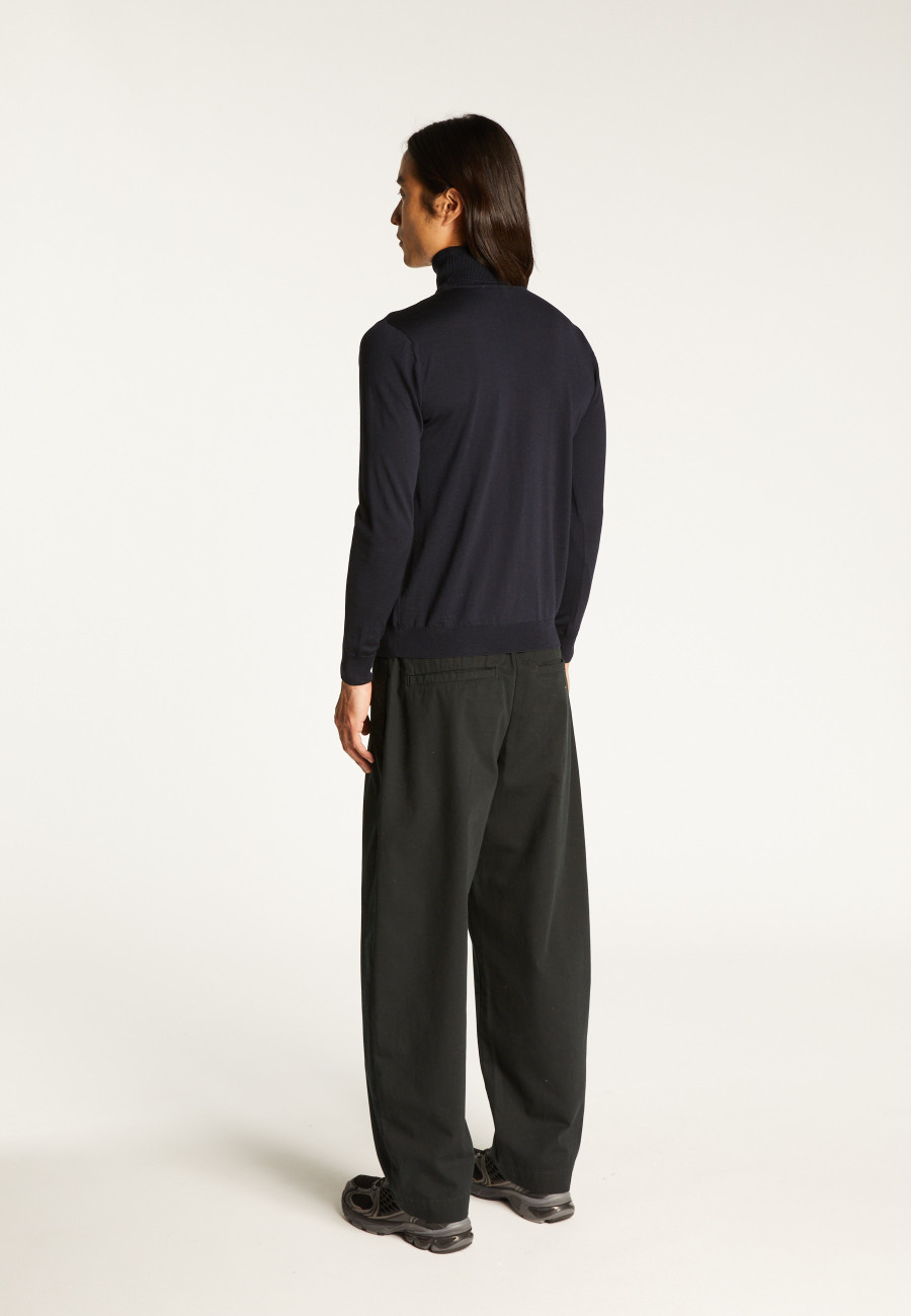 Pull col roulé en laine mérinos - Enzo