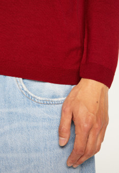 Pull col V en laine mérinos - Elmo