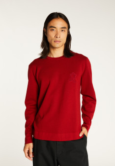 Pull en laine mérinos avec logo - Santi