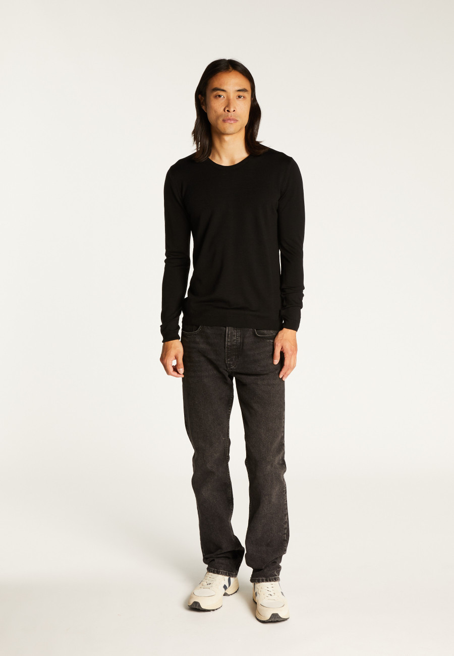 Men's round-necked pullover merino wool - Bardem