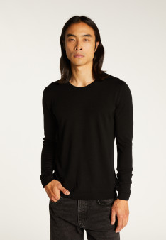 Pull col rond en laine mérinos - Eddie