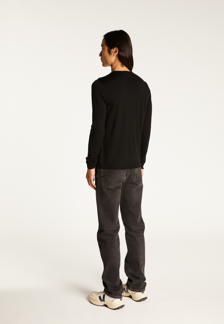 Pull col rond en laine mérinos - Eddie
