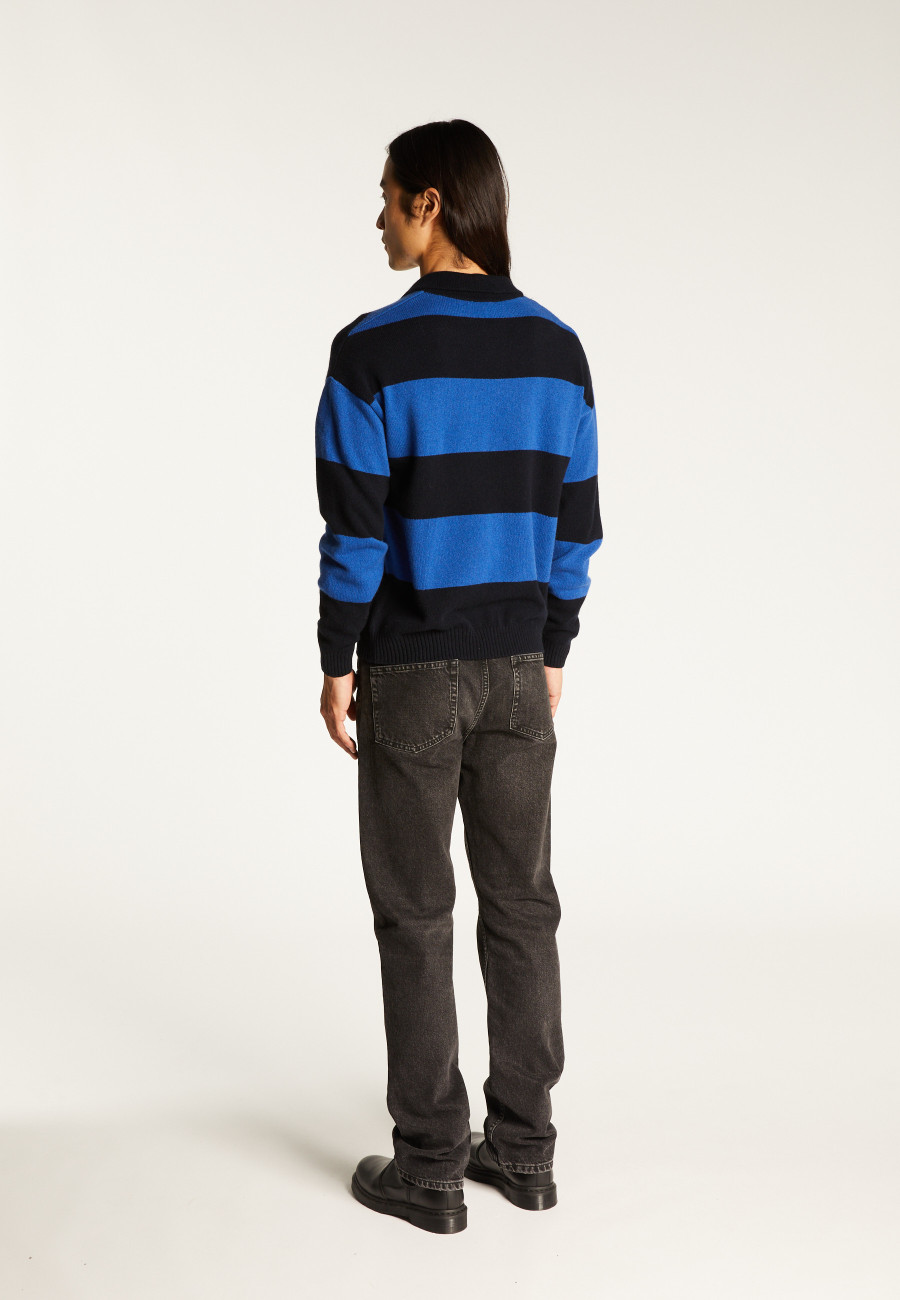Pull col polo en laine et cachemire - Sean