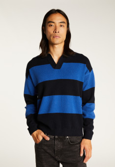 Pull col polo en laine et cachemire - Sean